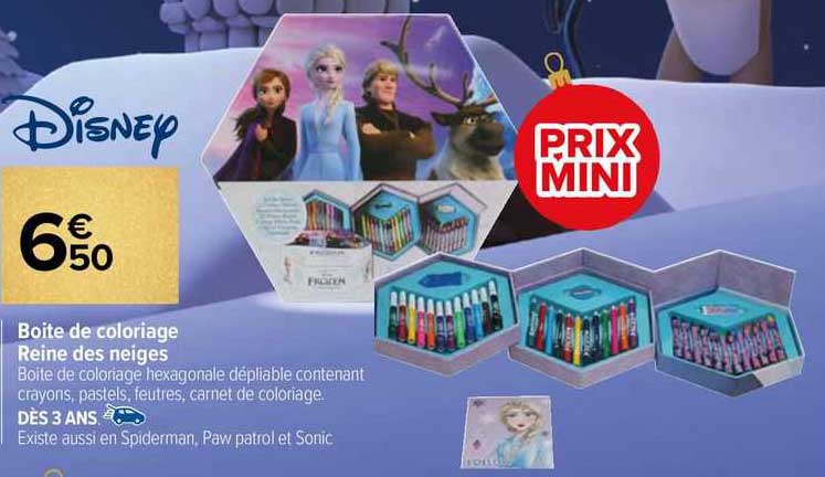 disney boite de coloriage reine des neiges