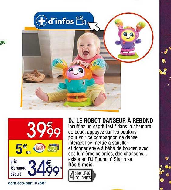 dj le robot danseur à rebond