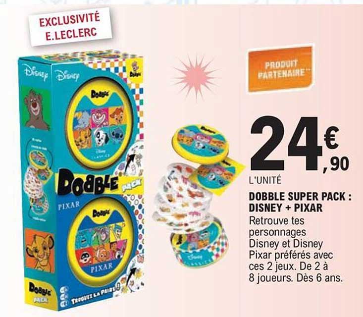 Dobble Super Pack : Disney + Pixar