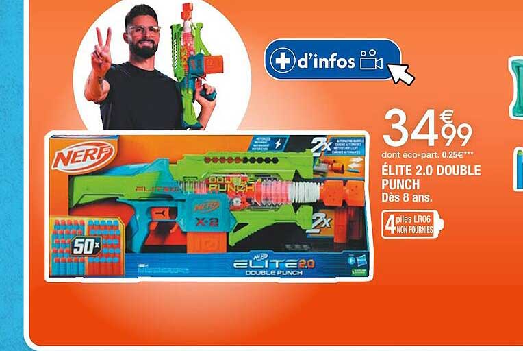 élite 2.0 double punch dès  8 ans