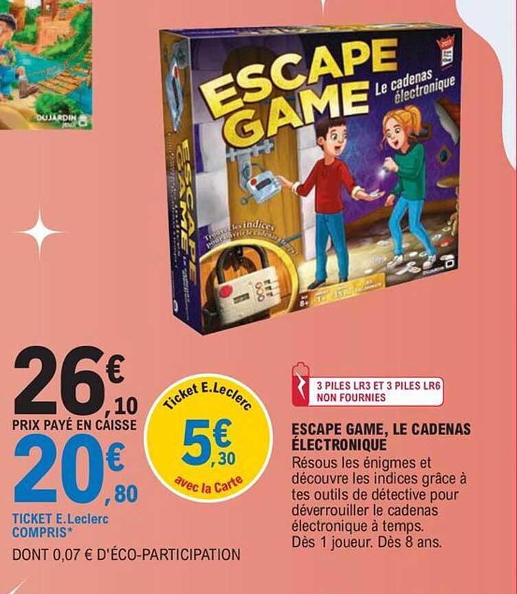 escape game le cadenas électronique