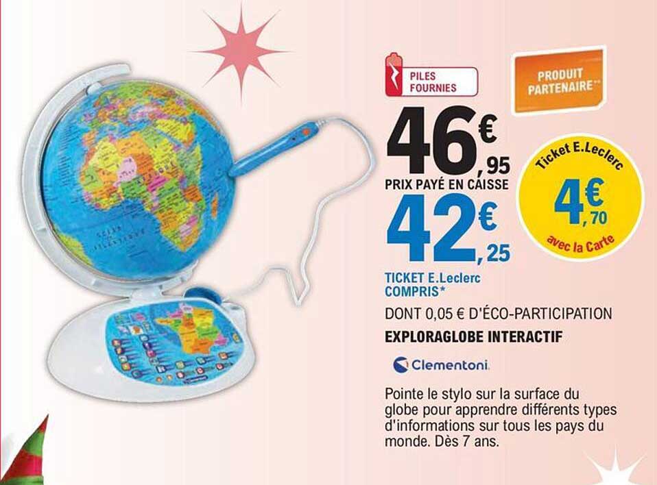 Exploraglobe Interactif Clementoni