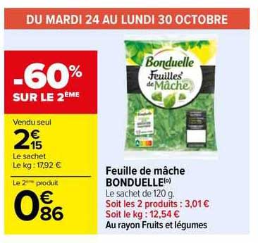 Feuille De Mâche Bonduelle