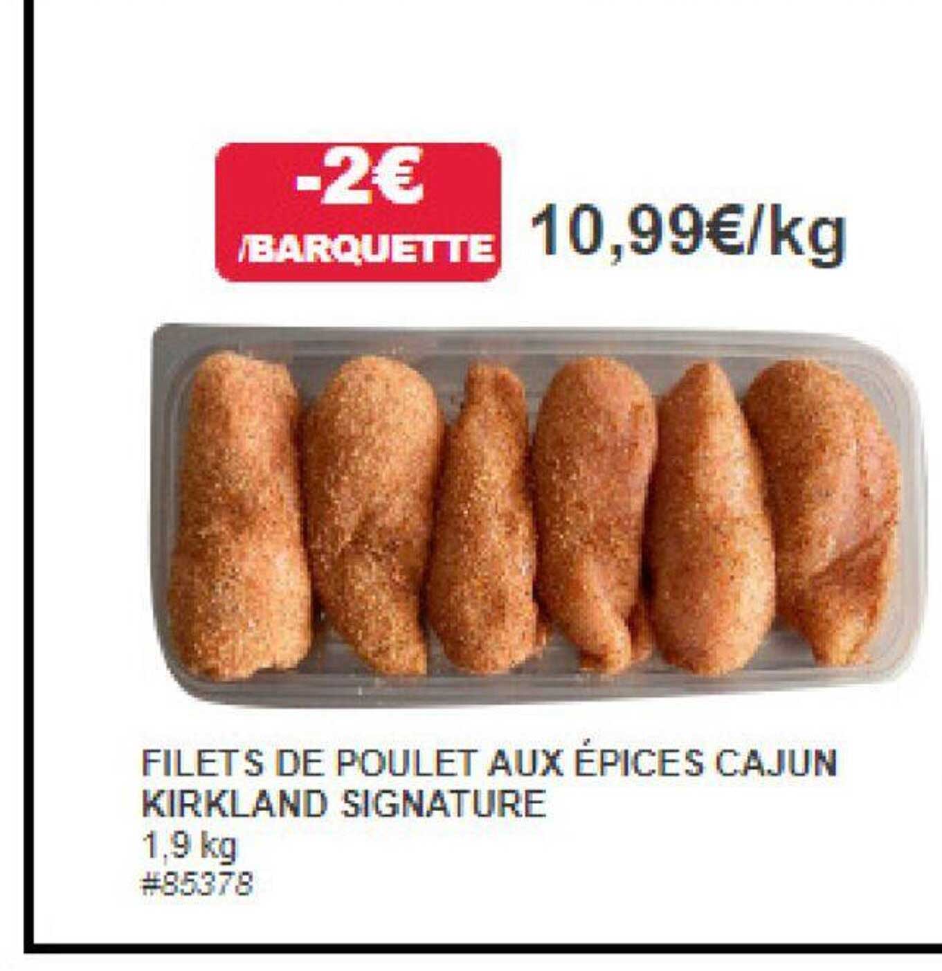 Filets De Poulet Aux épices Cajun Kirkland Signature
