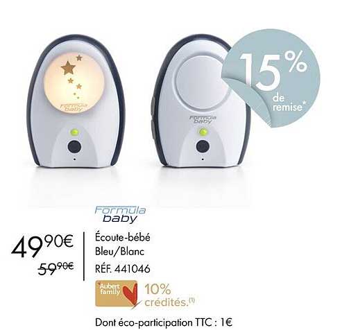 formula baby écoute-bébé bleu-blanc