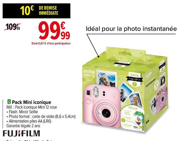 fujifilm pack mini iconique