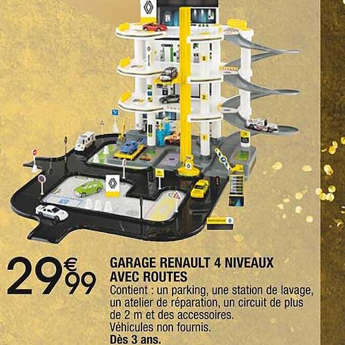 garage renault 4 niveaux avec routes