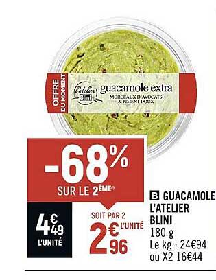 Guacamole L'atelier Blini