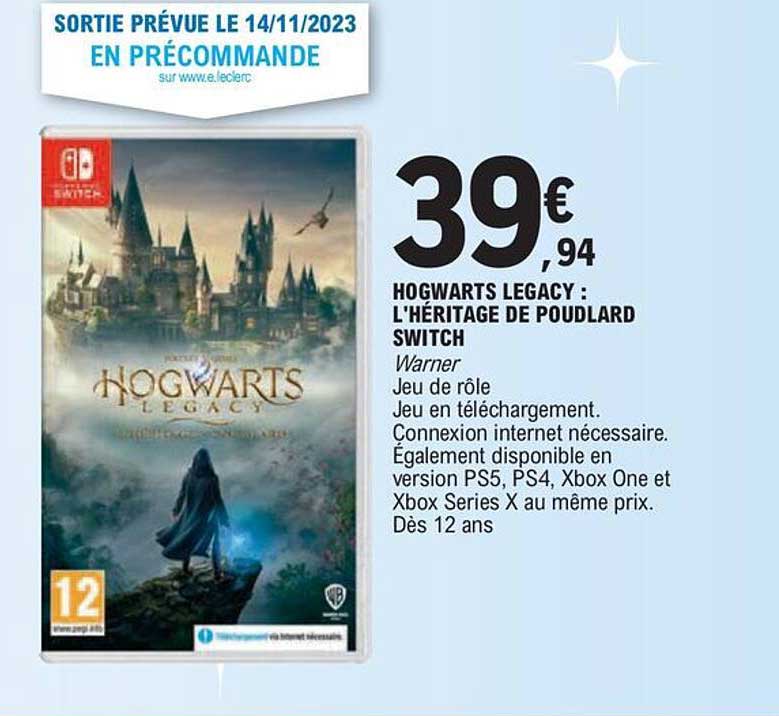 Hogwarts Legacy : L'héritage De Poudlard Switch