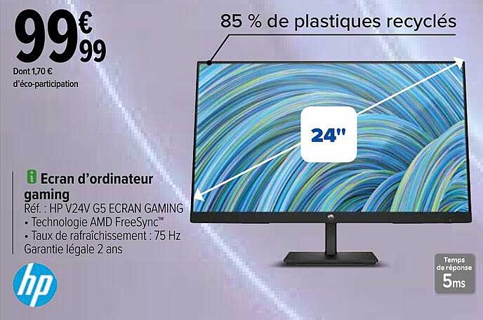hp ecran d'ordinateur gaming