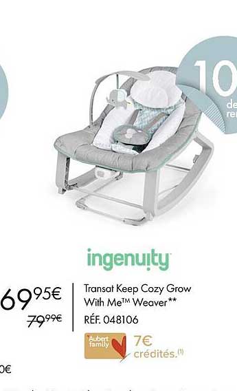 ingenuity transat keep cozy grow with me weaver