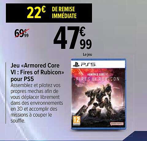 jeu " armored core vi: fires of rubicon" pour ps5