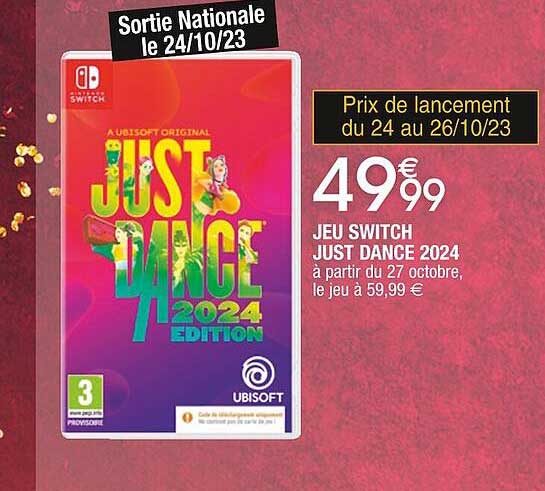 jeu switch just dance 2024