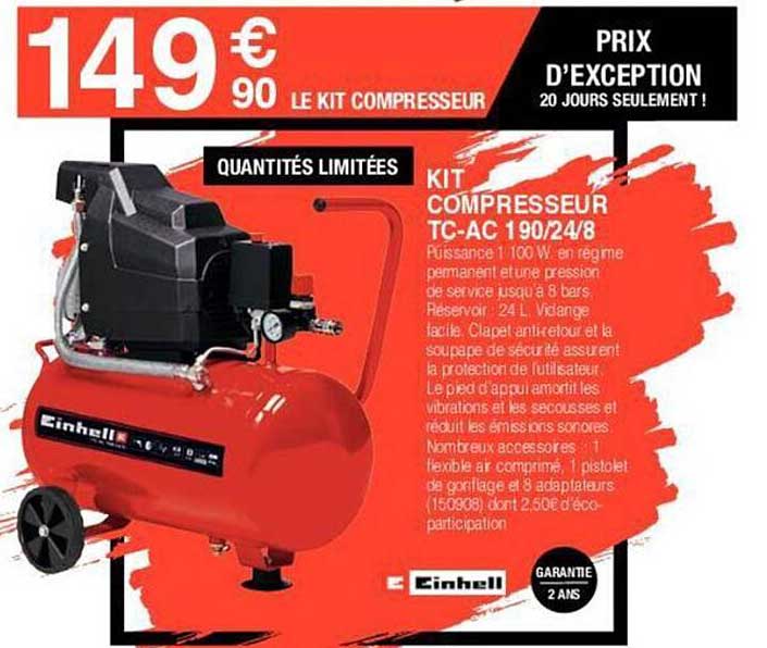 kit compresseur tc-ac 190/24/8