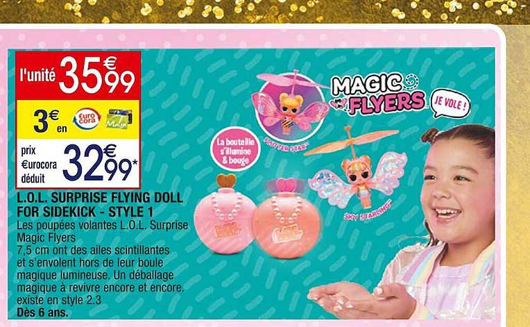 l.o.l. surprise flying doll for sidekick - style 1