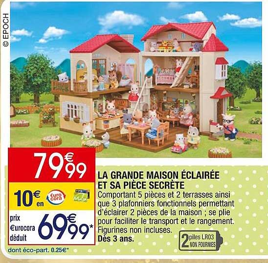 la grande maison éclairée et sa pièce secrète