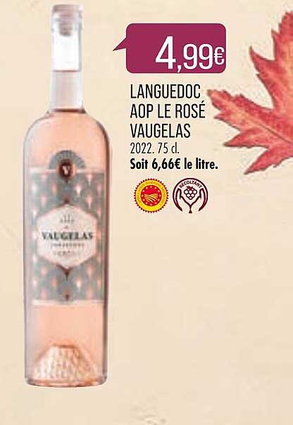languedoc aop le rosé vaugelas