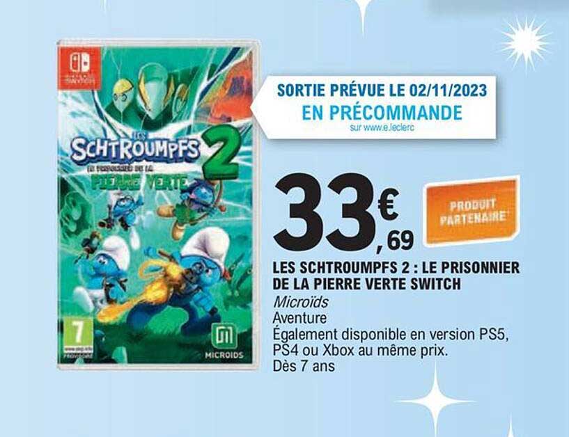 les schtroumpfs 2 : le prisonnier de la pierre verte switch