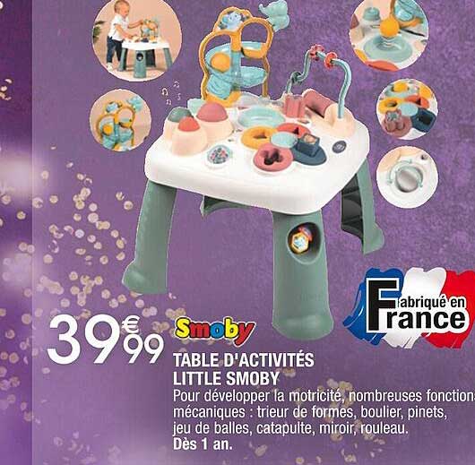 Little Smoby Table D'activités