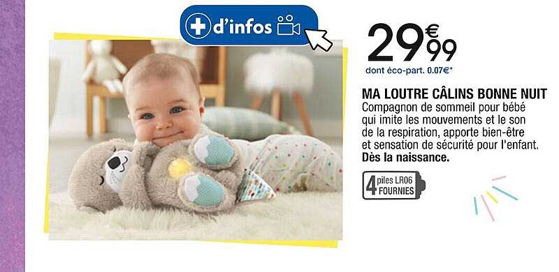 ma loutre câlins bonne nuit