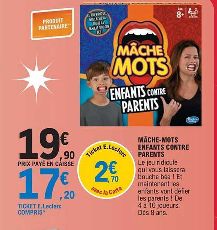 mâche-mots enfants contre parents