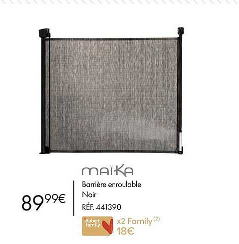 Maïka Barrière Enroulable Noir