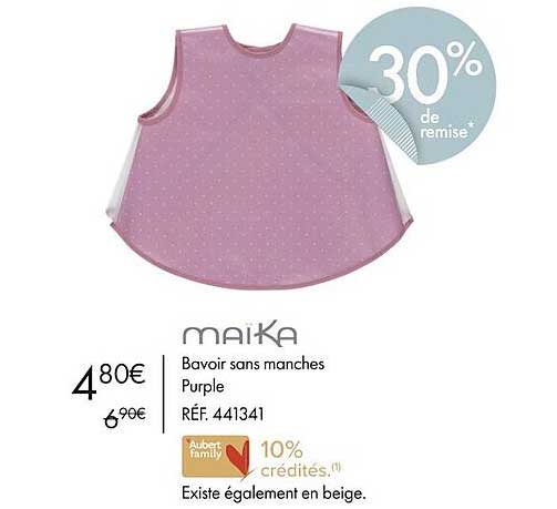 maïka bavoir sans manches purple