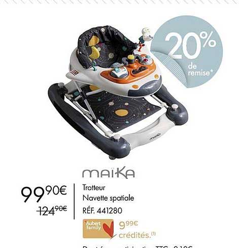 maïka trotteur navette spatiale