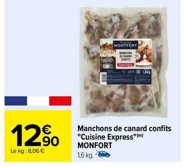 Manchons De Canard Confits "cuisine Express" Monfort