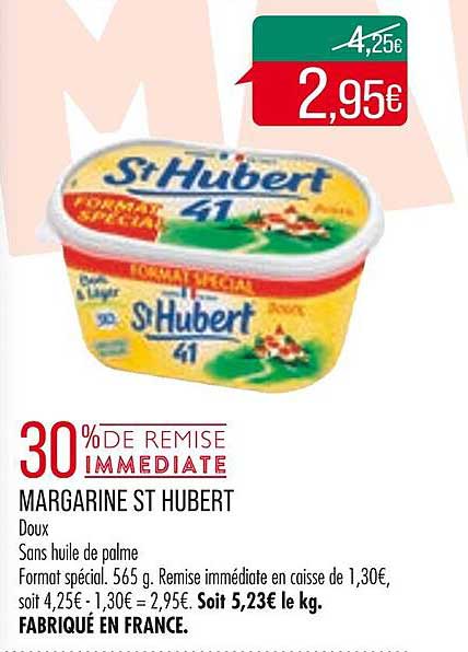 margarine st hubert doux