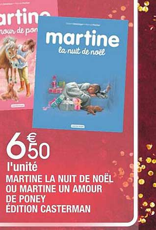 martine la nuit de noël ou martine un amour de poney édition casterman