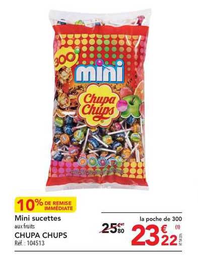 mini sucettes chupa chups
