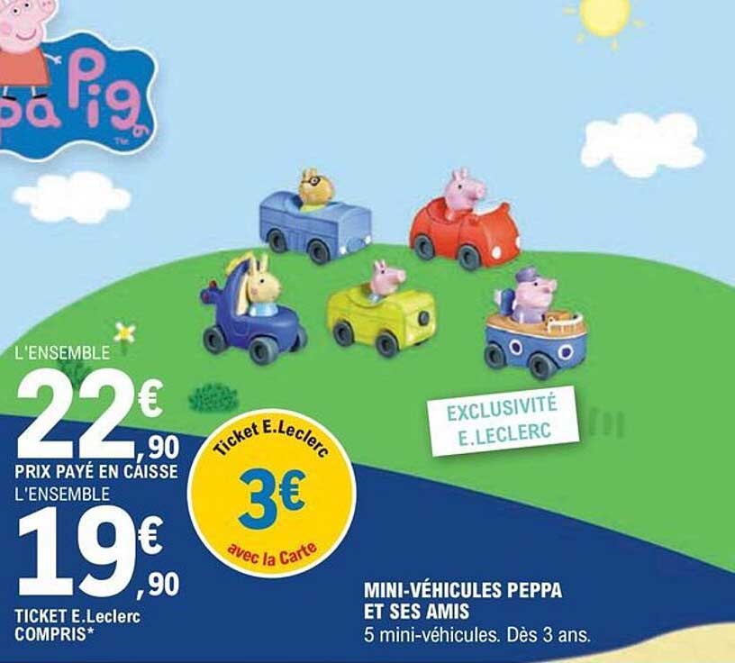 mini-véhicules peppa et ses amis