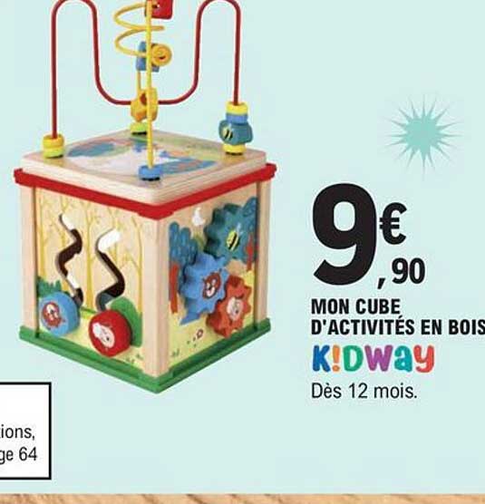 mon cube d'activités en bois