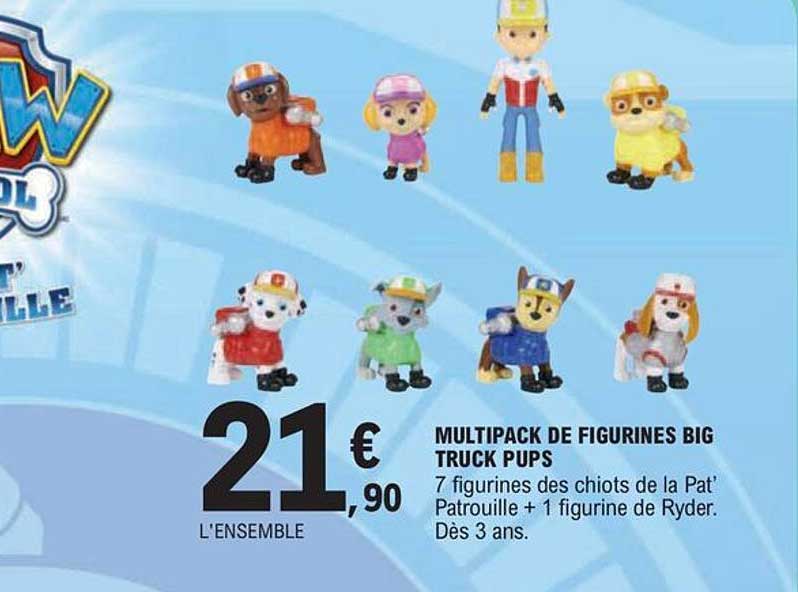 multipack de figurines big truck pups
