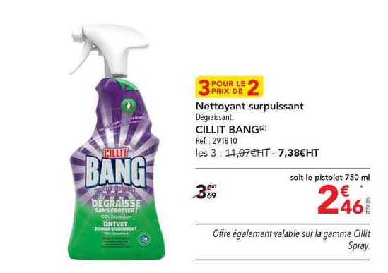 nettoyant surpuissant cillit bang