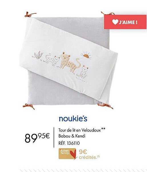 noukie's tour de lit en veloudoux babou & kendi