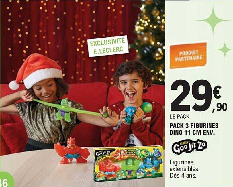 pack 3 figurines dino 11 cm env