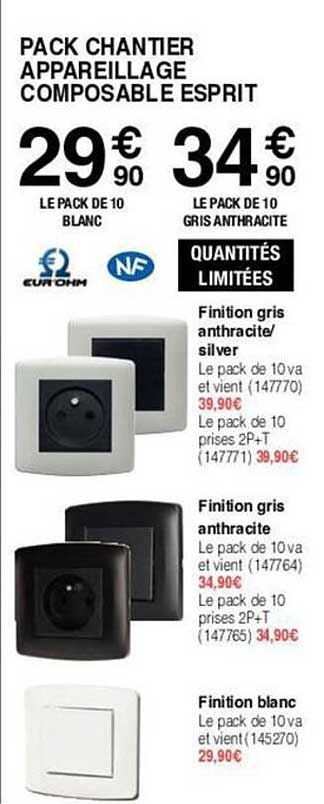 pack chantier appareillage composable esprit