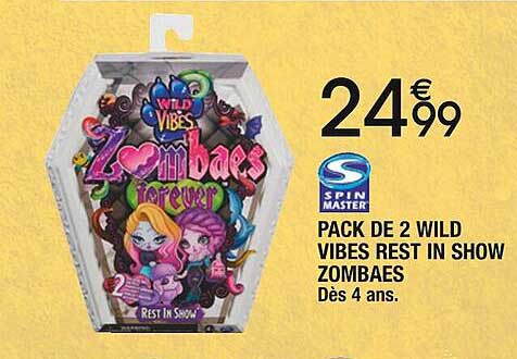 pack de 2 wild vibes rest in show zombaes