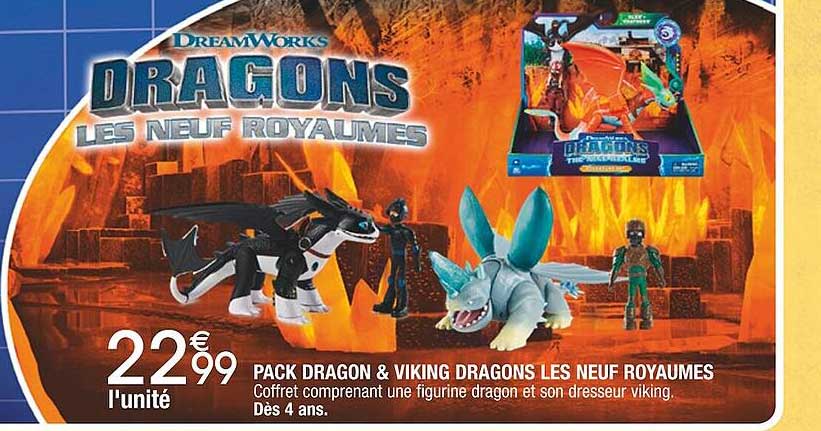 pack dragon & viking dragons les neuf royaumes