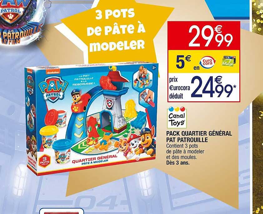 pack quartier général pat patrouille canal toy's