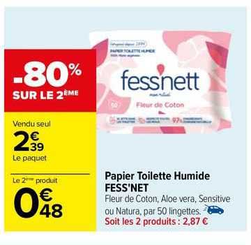 Papier Toilette Humide Fess'net