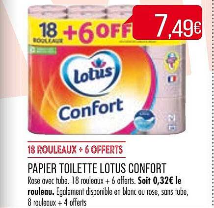 Papier Toilette Lotus Confort