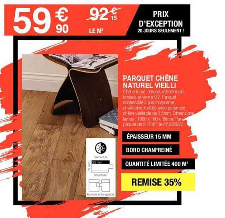 parquet chêne naturel vieilli