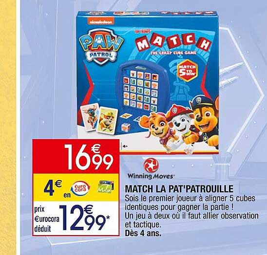 paw patrol match la pat'patrouille