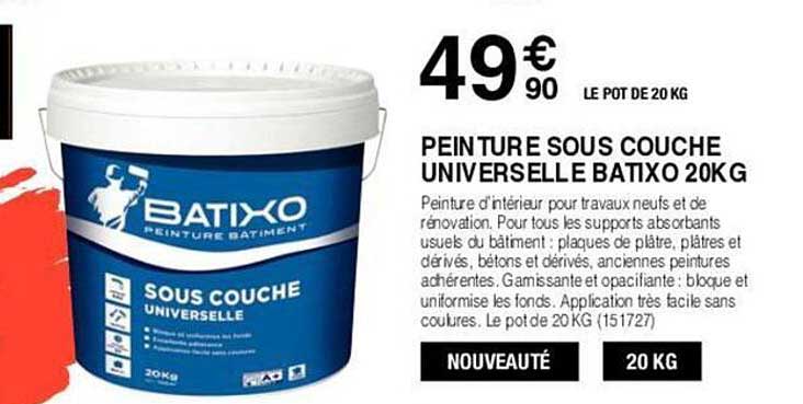 peinture sous couche universelle batixo 20kg