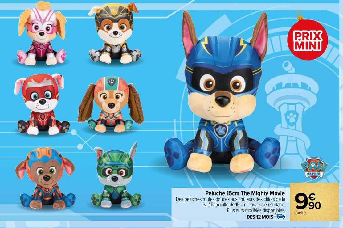 peluche 15cm the mighty movie