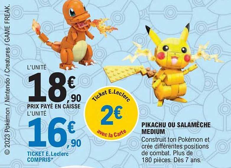 Pikachu Ou Salamèche Medium