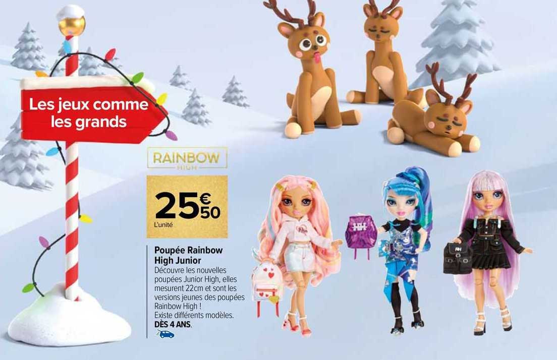 poupée rainbow high junior
